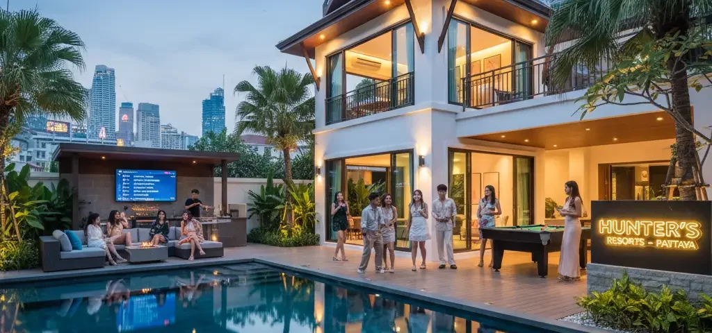 pool villa in Pattaya near Walking Street