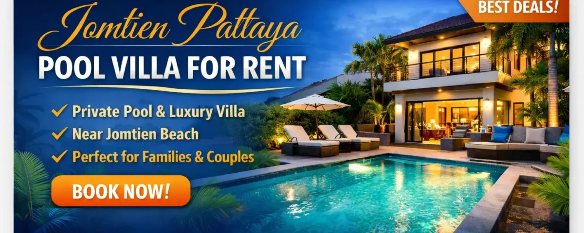 Jomtien Pattaya pool villa for rent